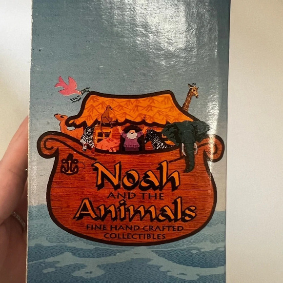 Vintage 1996 Noah and the Animals Hand Crafted Miniature Tea Set - Picture 9 of 11